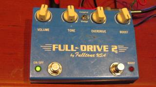 Fulldrive 2 by Fulltone USA Overdrive Pedal Guitar Review [upl. by Eiramyma]