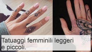 Tatuaggi femminili piccoli e delicati per ragazze innamorate [upl. by Ahsinelg]