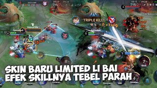 CUMA SKIN LEGEND LIMITED EFEK HITAM PUTIH TAPI ELEGANT PARAH  LI BAI LIMITED HONOR OF KINGS [upl. by Earesed]