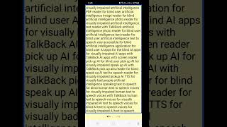 Speakup AI text to speech for blind listen everything using human AI text to speech voices [upl. by Sayce]