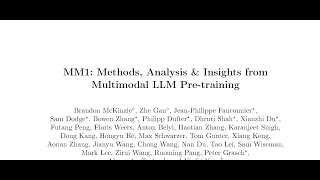 MM1 Methods Analysis amp Insights from Multimodal LLM Pretraining [upl. by Sidell]