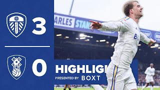 Highlights Leeds United 30 Rotherham United  Summerville double and Bamford goal [upl. by Mosra554]