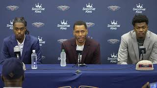 Yves Missi amp Antonio Reeves Introductory Press Conference  New Orleans Pelicans [upl. by Aitetel370]