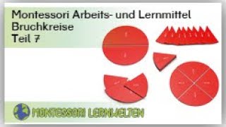 Anleitung zur Materialarbeit Bruchkreise Teil 8  Subtrahieren von Brüchen [upl. by Elset970]