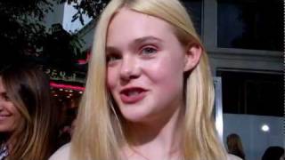 Elle Fanning at the quotSuper 8quot premiere [upl. by Alekahs]