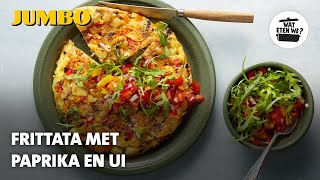 Wat eten we Frittata met paprika en ui [upl. by Neret70]