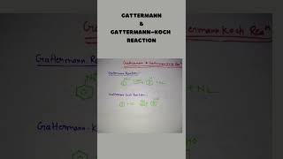 gattermann gattermann koch reaction class12 shorts youtubeshorts shortsviral [upl. by Leveridge]