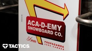 Academy Propaganda 2020 Snowboard Review with Chad Otterstrom  Tactics [upl. by Henriques]