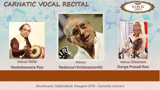 UKS CARNATIC Nedunuri Krishnamurthi  Vocal recital [upl. by Darla]