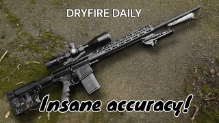 Airsoft sniper plays HPA DMR AR10 for the first time [upl. by Stoecker]