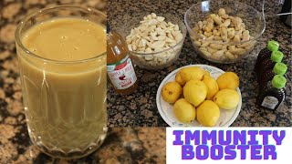 Ginger Garlic Lemon Apple Cider Vinegar Honey Tonic RECIPE  IMMUNITY BOOSTER [upl. by Nolana]