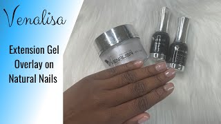 Overlay On My Natural Nails Using VenalisaOfficial Extension Gel  Extension Gel Overlay [upl. by Toinette]