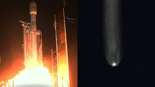 Falcon Heavy launches ViaSat3 Americas [upl. by Annayrb]