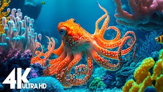 24 HOURS of 4K Underwater Wonders  Relaxing Music  The Best 4K Sea Animals for Relaxation [upl. by Emina596]