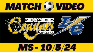 Medgar Evers College Mens Soccer vs Lehman College  October 5 2024 [upl. by Nallid]