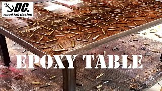 Epoxy Bullet Table How To Make a Table With Empty Casings [upl. by Wesla]