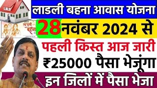 Ladli Behna Awas Yojana Mp 2024  ladli behna awas yojana update  Pm awas Yojana new update [upl. by Sunshine]