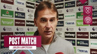 “We Can Do Better”  West Ham 13 Manchester City  Julen Lopetegui  Post Match Reaction [upl. by Anestassia221]