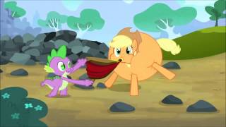 Spike Tries To Help Applejack To Breath Speed Up and Slow Down [upl. by Sidon]