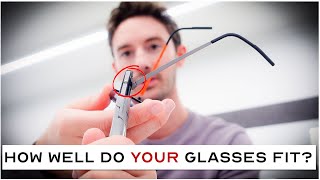 How to Adjust your Frames in 5 STEPS  For a PERFECT Glasses Fit [upl. by Yrallih395]