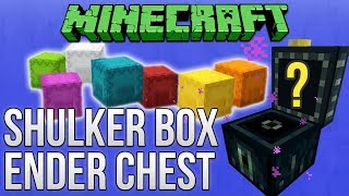 Minecraft 112 Shulker Box amp Ender Chest Guide Tutorial [upl. by Yenruoc]