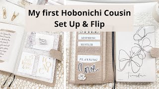 Hobonichi Cousin Set Up and Flip  Wellness Planner [upl. by Rollin278]