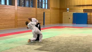 AikidoKata Menushi Shihonage omote ura [upl. by Ilrebma507]