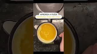 Como fazer manteiga Ghee em casa receitafacil ghee manteigaghee [upl. by Leibrag159]