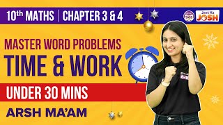 Solving Class 10 Maths Word Problems Time amp Work Under 30 Mins  CBSE Class 10 Board Exams 2023 [upl. by Romaine282]