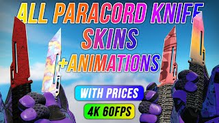 ALL Paracord Knives in CSGO with Animations  All Paracord Knife Skins Showcase 4K 60FPS [upl. by Evadne66]