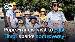 Residents evicted prior to Pope Francis’ firstever visit to deeply Catholic East Timor  DW News [upl. by Isteb987]