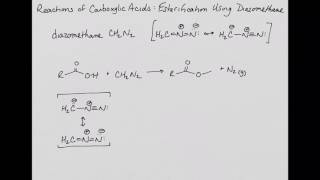 Reactions of Carboxylic Acids Esterification Using Diazomethane [upl. by Liw]