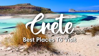 CRETE GREECE  7 Places You Should Visit In Crete [upl. by Ahsoem]