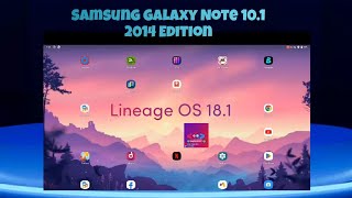 Samsung Galaxy Note 101 Lineage Os 181 Review [upl. by Gall]