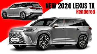 NEW 2024 LEXUS TX Rendered [upl. by Jowett]