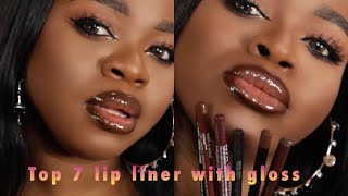 LIP Liner And Gloss Dark Skin  Top 7 Lip Liner For Beginners [upl. by Eimirej]