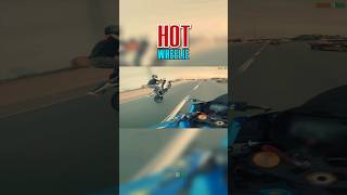 🔥HOT Wheelie on hot superbike Honda CBR1000RR Fireblade [upl. by Aissak]