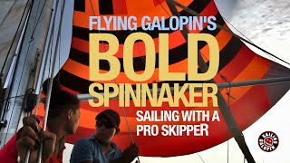 Flying Galopins Bold Spinnaker  Sailing With A Pro Skipper  Winded Voyage 4  Episode 106 [upl. by Uhthna202]