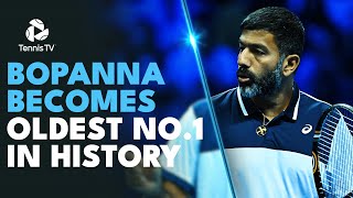 43YearOld Rohan Bopanna The Oldest World Number 1 In History [upl. by Alinoel]