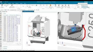 NX Post CNC 5 axis Hermle C250 Hermle C250 5 axis Siemens NX postprocessor [upl. by Koenig]