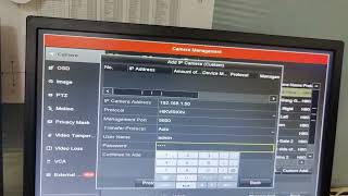hikvision ip camera manual add to NVR [upl. by Averill]