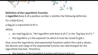 Logarithmic Functions [upl. by Aleak192]