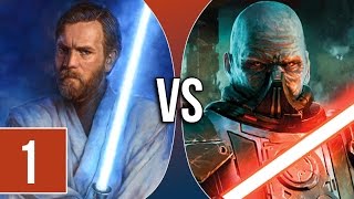 VS  ObiWan Kenobi vs Darth Malgus 13 ft Jensaarai1 [upl. by Langley]