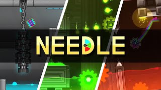 Geometry Dash 22 quotNeedlequot by DarinLou Me PLATFORMER Verified HD [upl. by Nytsua]