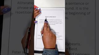 Alliteration the figure of speech with examples  Bookalooza  youtubeshorts [upl. by Enitsirc]