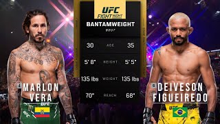 MARLON VERA VS DEIVESON FIGUEIREDO FULL FIGHT UFC ABU DHABI [upl. by Tore]