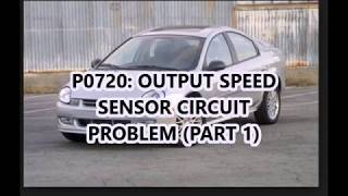 2002 DODGE NEON  CODE P0720 PART 1 [upl. by Aihsela]