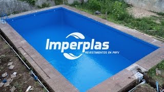 plastificado de piscina de hormigon IMPERPLAS Argentina [upl. by Maryly]