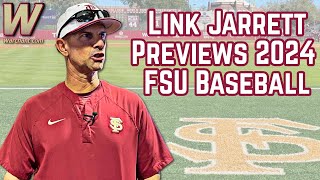 FSU Baseball  FSU Coach Link Jarrett Interview Previews 2024 Season  Warchant TV FSU [upl. by Eliam]