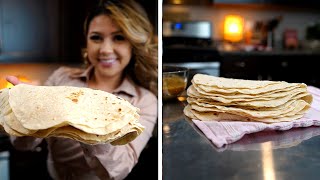 THE ONLY FLOUR TORTILLA RECIPE YOU WILL EVER NEED  Tortillas de Harina [upl. by Klarrisa]